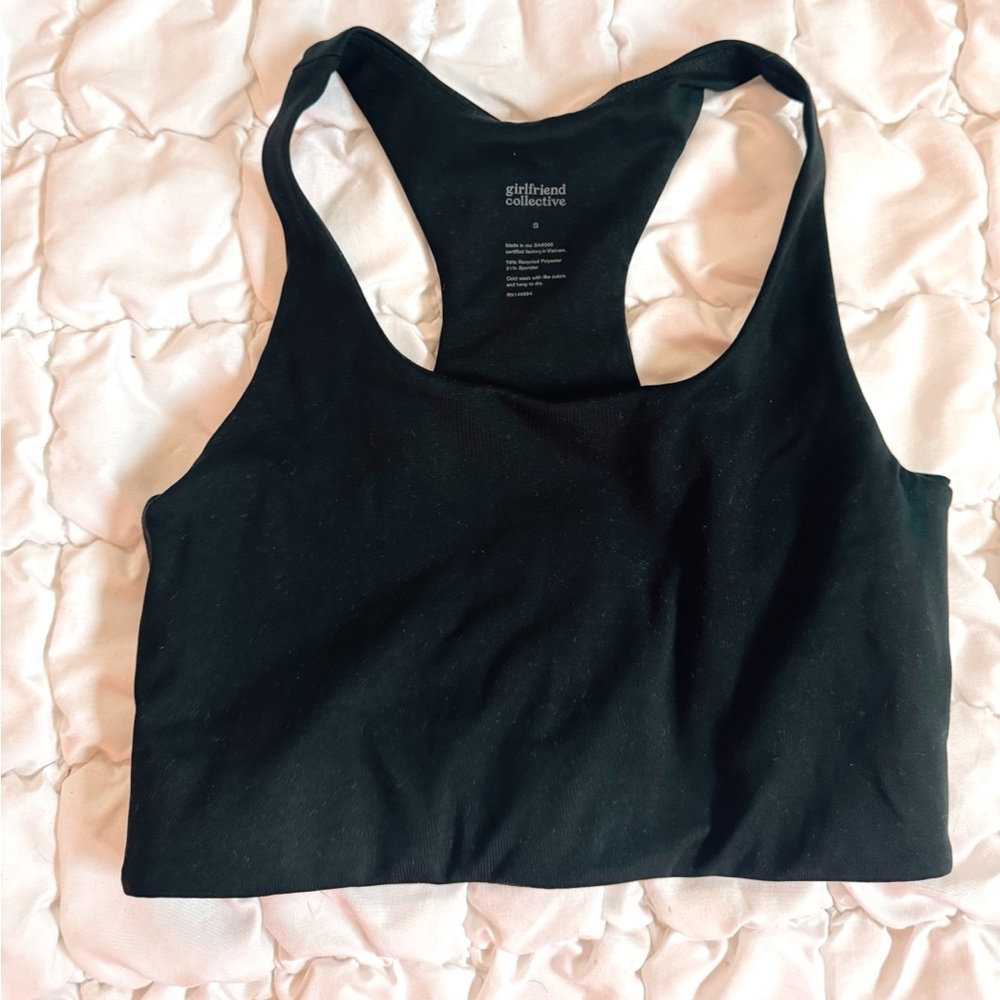 Girlfriend Collective Midnight Black Sports Bra